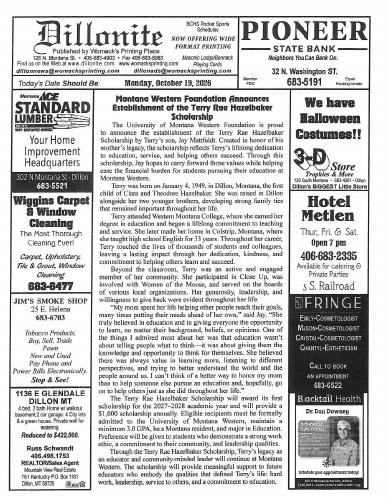 Monday, October 19, 2026